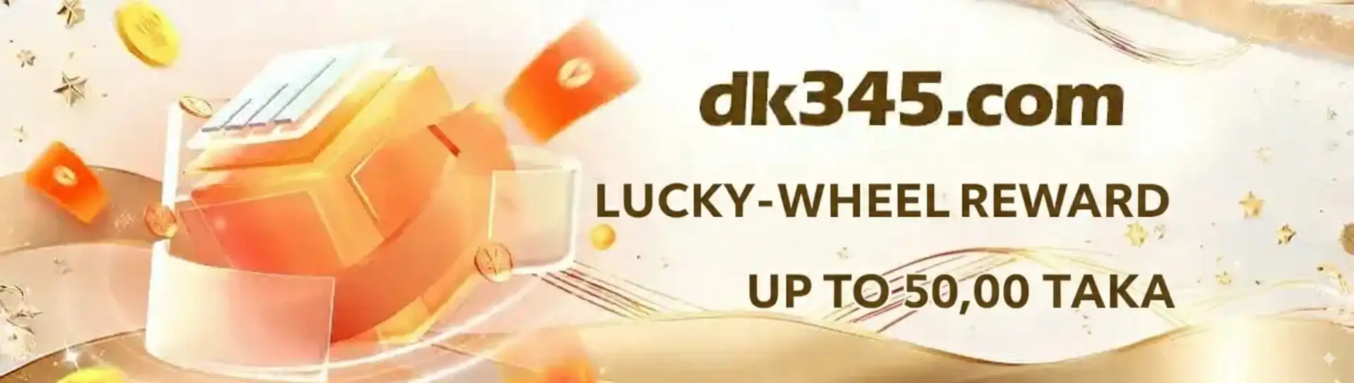 Lucky wheel reward banner with chances to win big prizes on ek333.