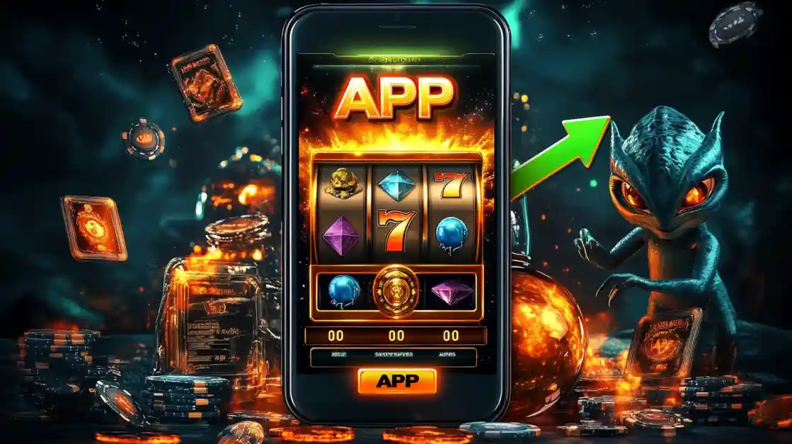 A slot-style game shown inside the ek333 mobile app, highlighting a fun gaming experience.